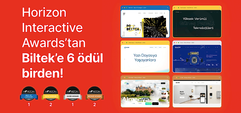 23. Horizon Interactive Awards'tan 6 ödülle döndük!